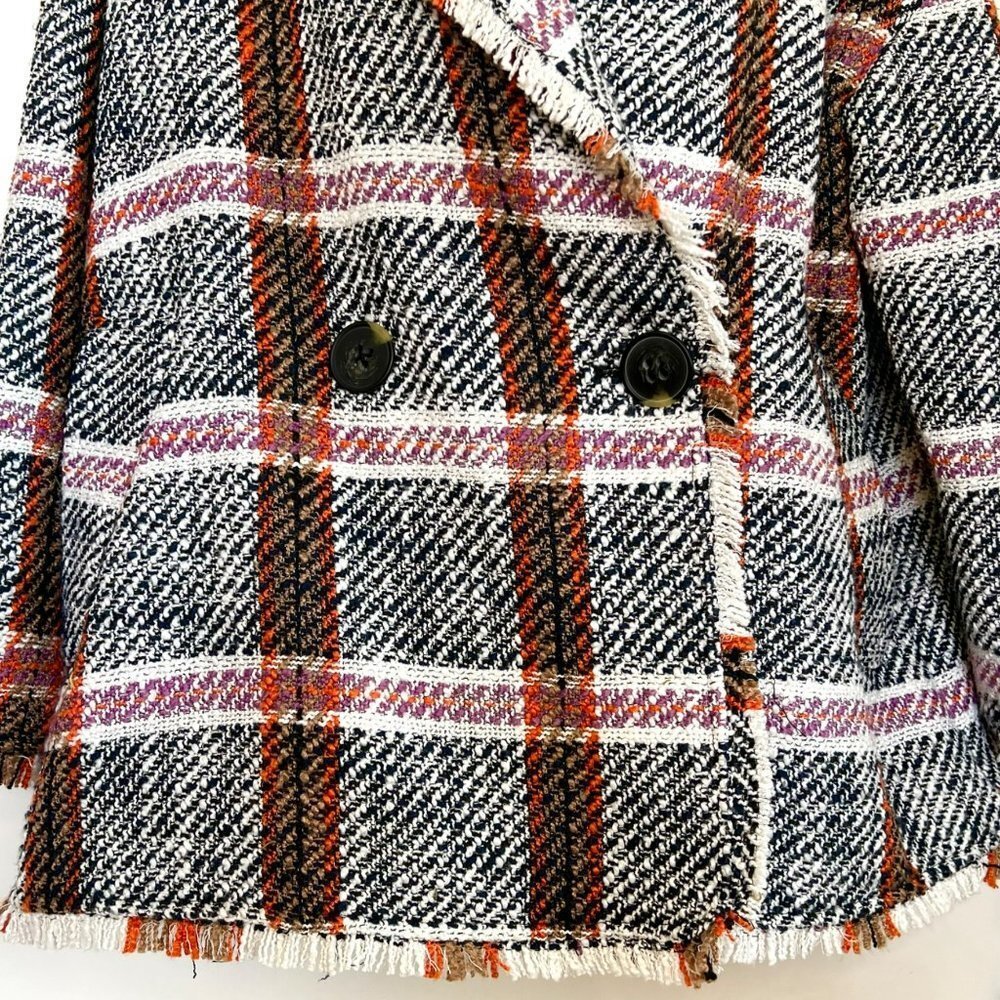 NWOT ANTHRO EVA FRANKO “CARRIE” DOUBLE BREASTED PLAID JACKET - Picture 5 of 15